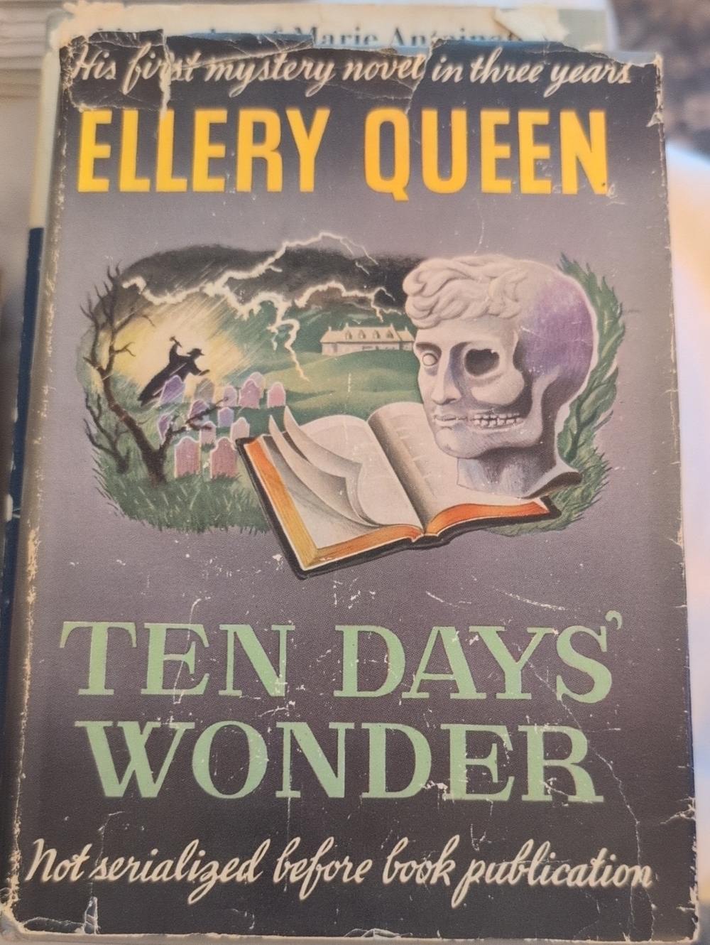 Ten Days' Wonder Decorative Vintage Book - Green & Black